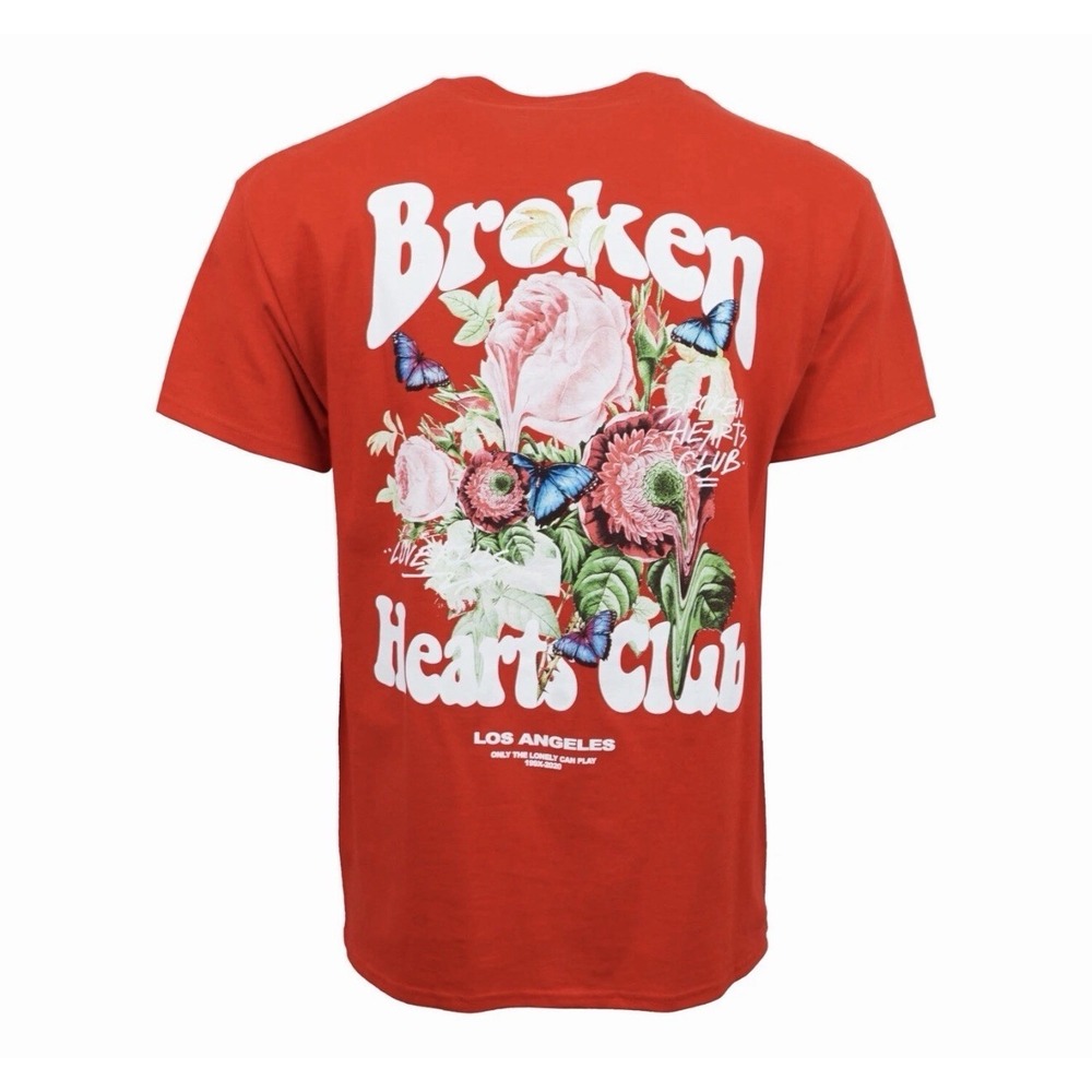 Fashion Nova Broken Hearts Club T‑Shirt Men's Large Graphic Tee Streetwear